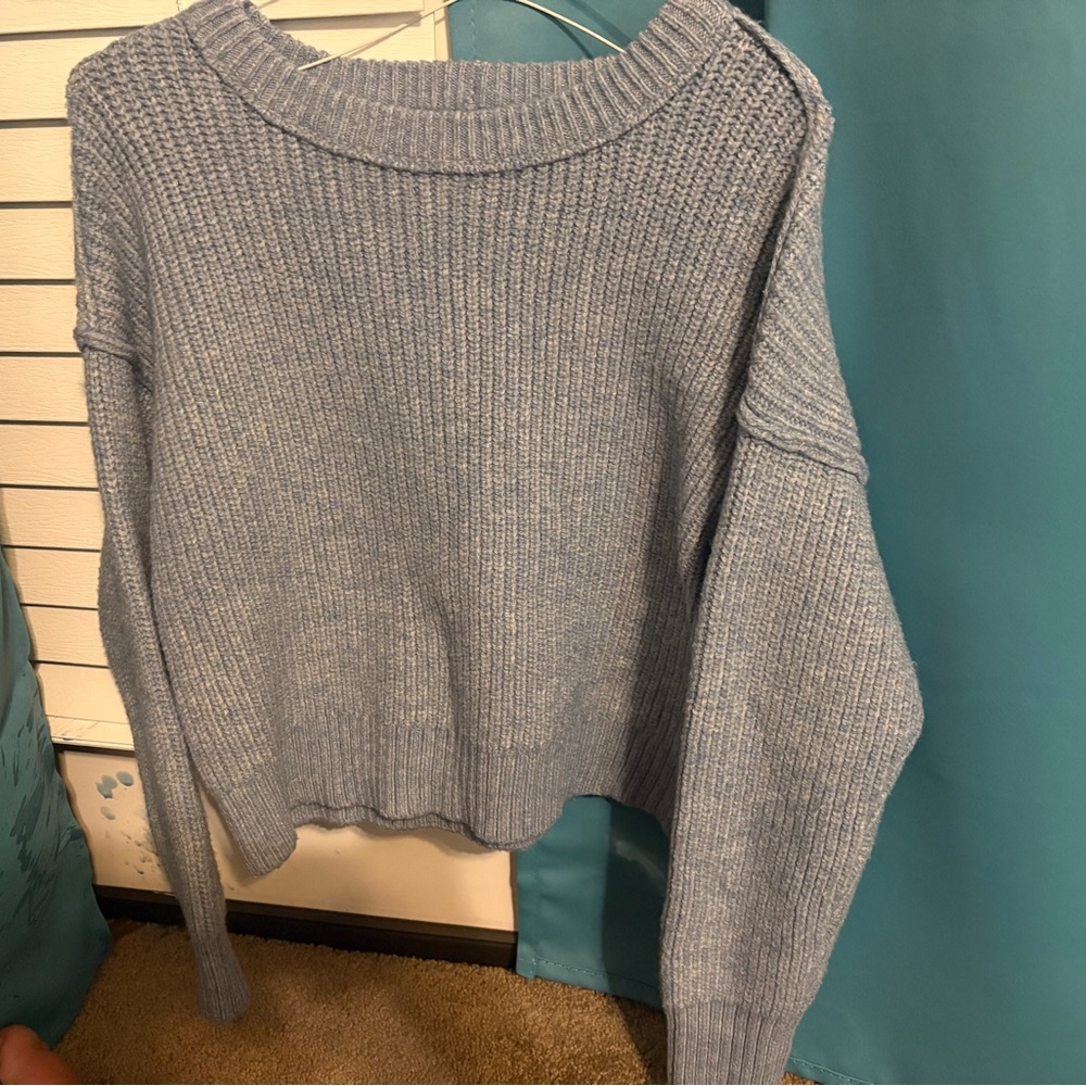 American Eagle 💙 Outfitters Light Blue Crew Neck Sweater